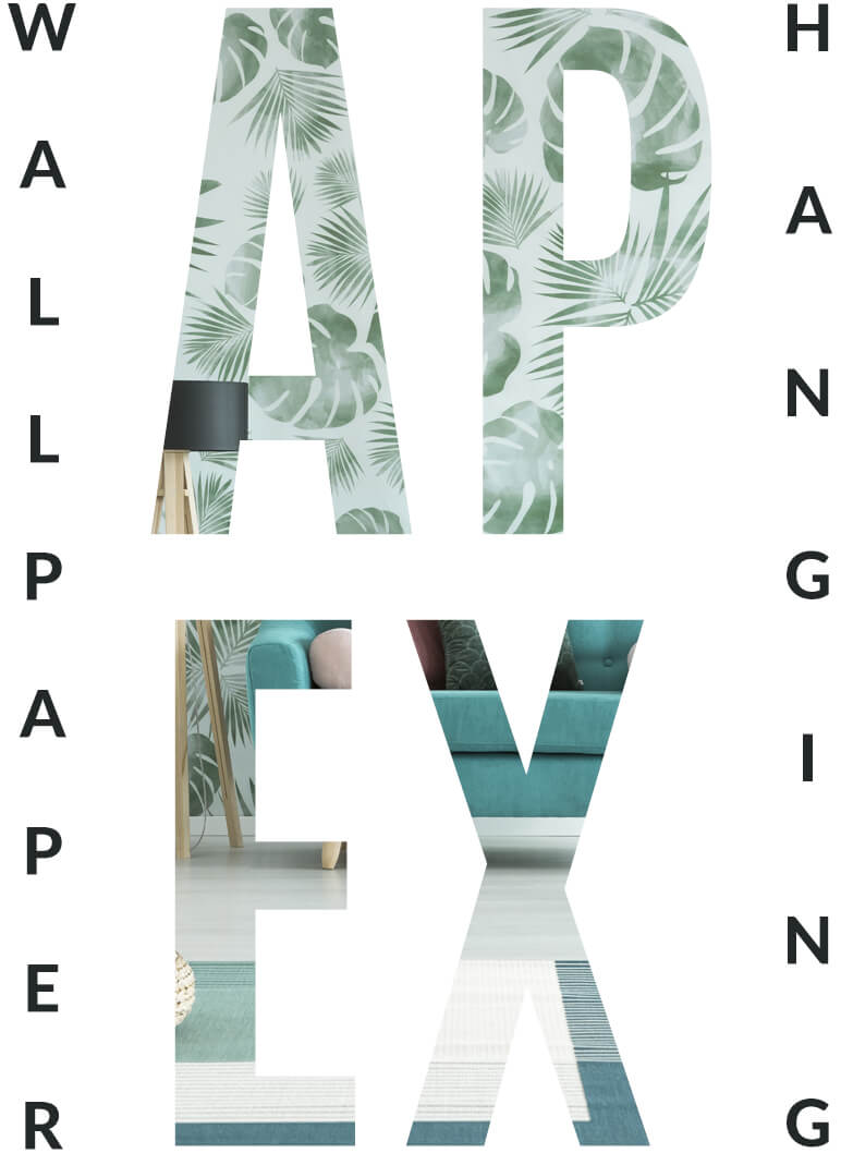 APEX wallpapered room view